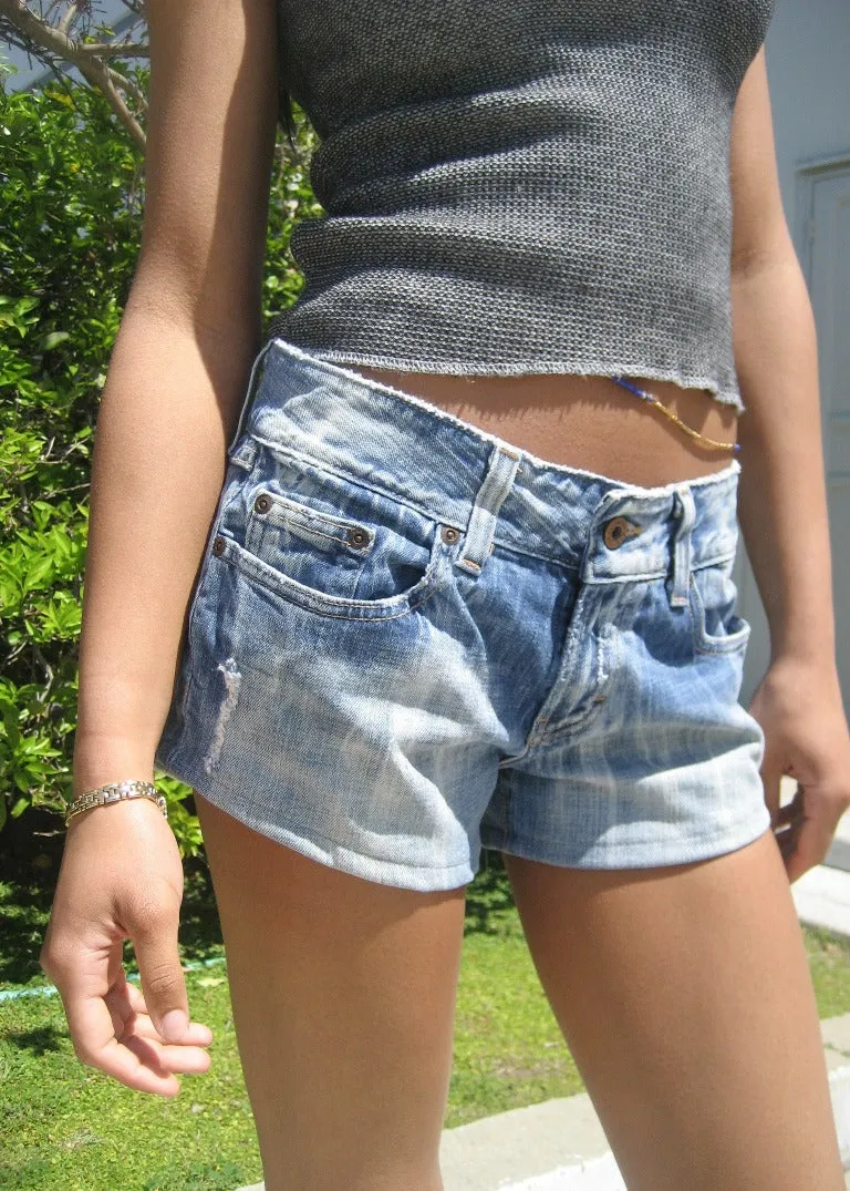 RCYCLD Y2K Denim Hot Shorts