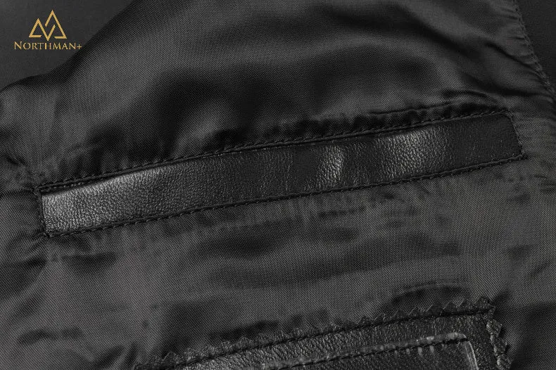 Rigel Men's Slim fit leather jacket by Northman 