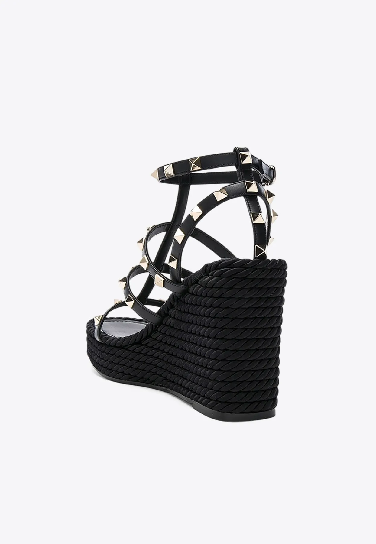 Rockstud 100 Espadrille Wedge Sandals