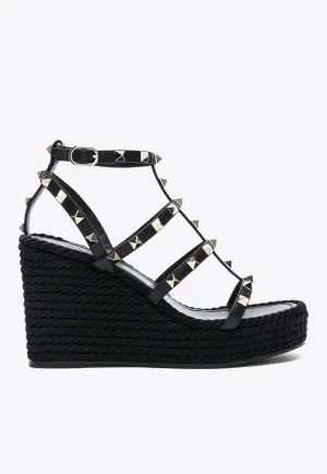 Rockstud 100 Espadrille Wedge Sandals
