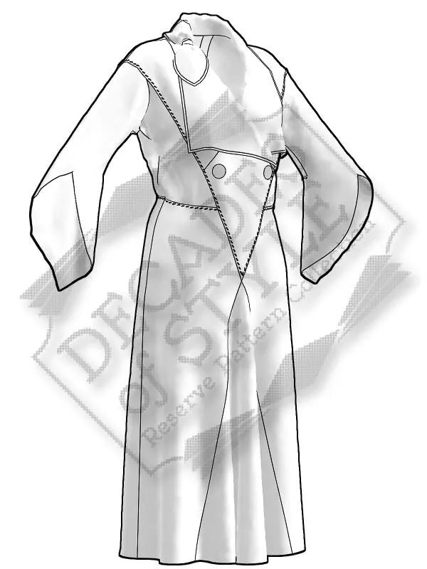 RPC - #D04  1930s Dress with Knotted