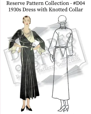 RPC - #D04  1930s Dress with Knotted