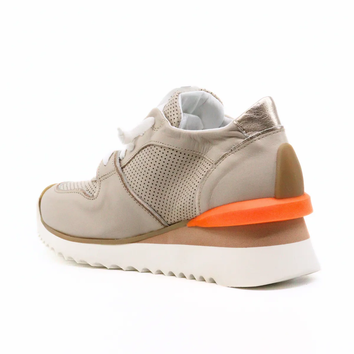 Ruffle Wedge Olivia Cream