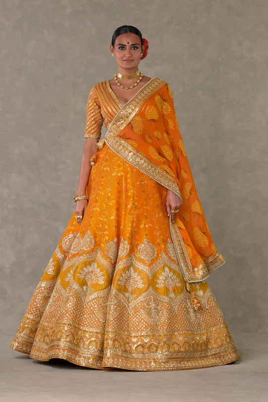 Rust Narangi-Bagh Lehenga
