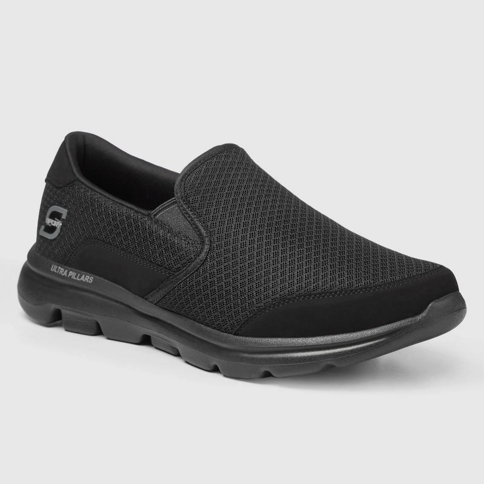 S Sport By Skechers Men's Claye Go Walk Sneakers 82269023 Black 13