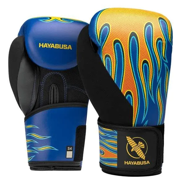 S4 Youth Graphic Boxing Gloves - Flames