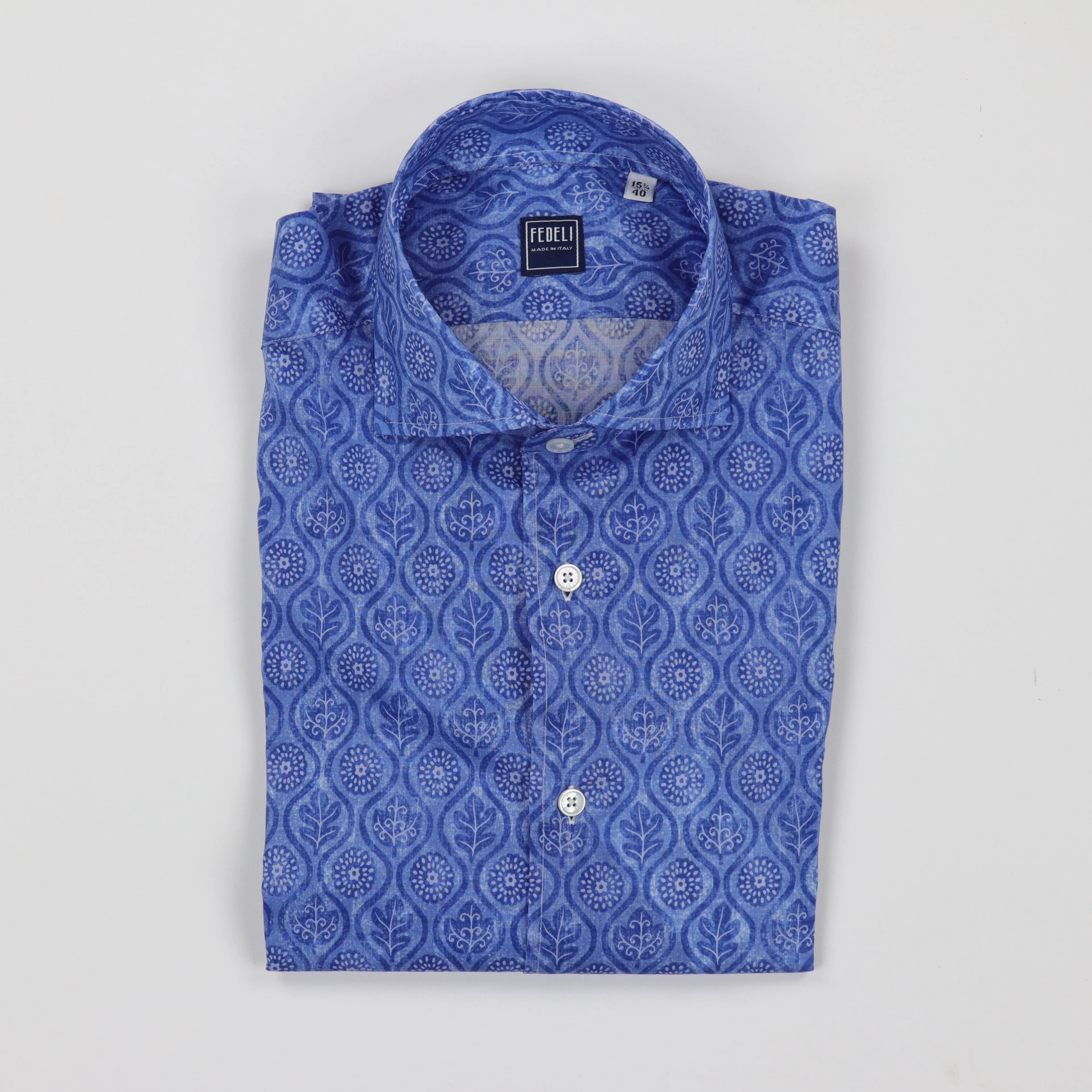 Sean Panamino Cotton Blend Printed Sport Shirt