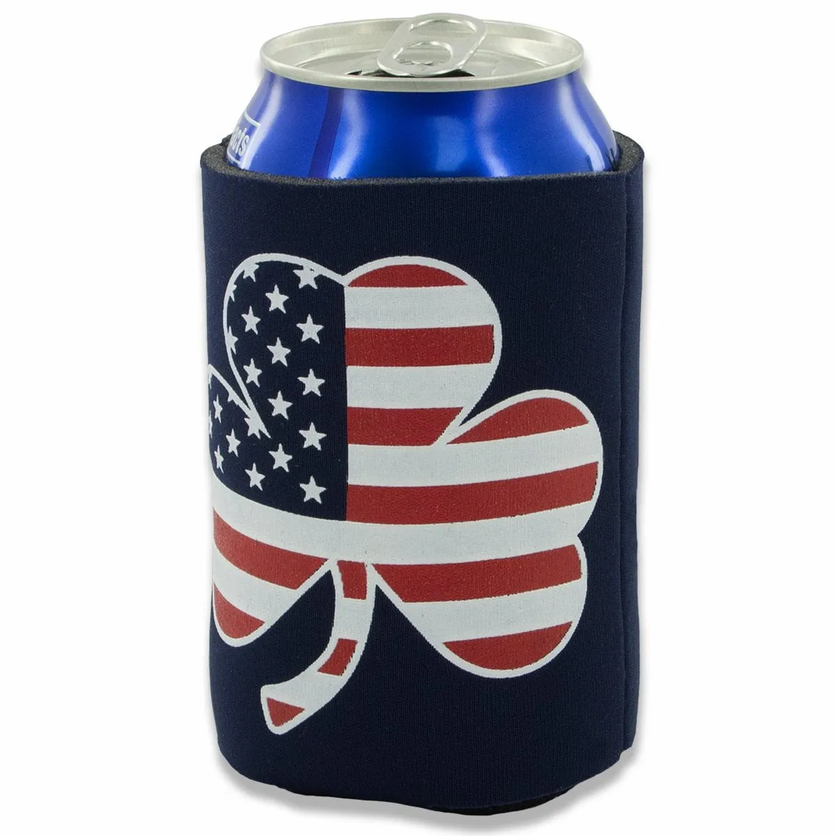 Shamrock Stars & Stripes Collapsible Can Koolie