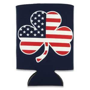 Shamrock Stars & Stripes Collapsible Can Koolie