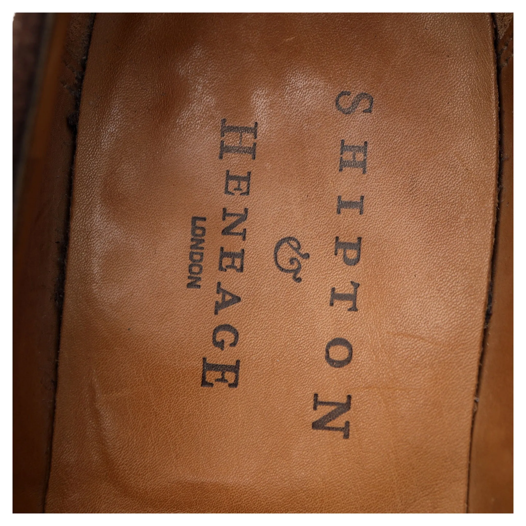 Shipton & Heneage Dark Brown Suede Loafers UK 7 EX