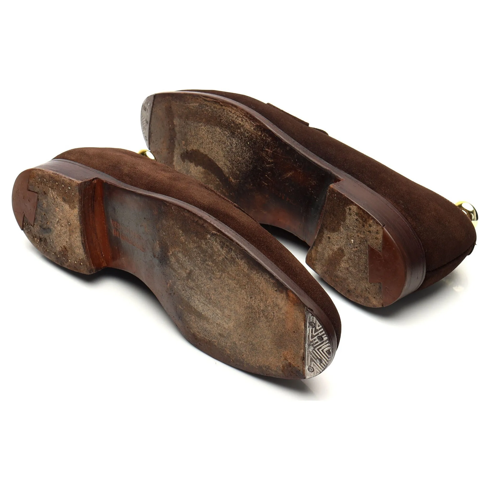 Shipton & Heneage Dark Brown Suede Loafers UK 7 EX