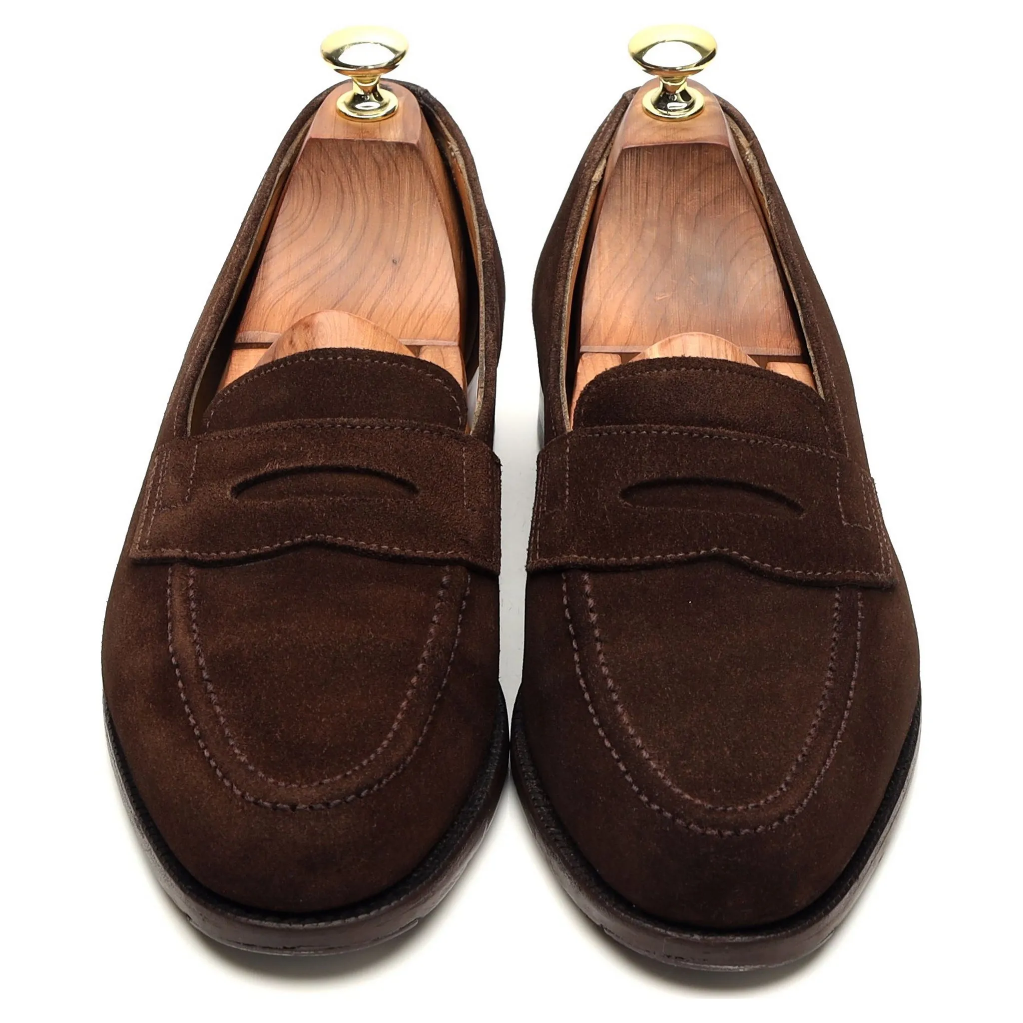 Shipton & Heneage Dark Brown Suede Loafers UK 7 EX