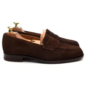 Shipton & Heneage Dark Brown Suede Loafers UK 7 EX
