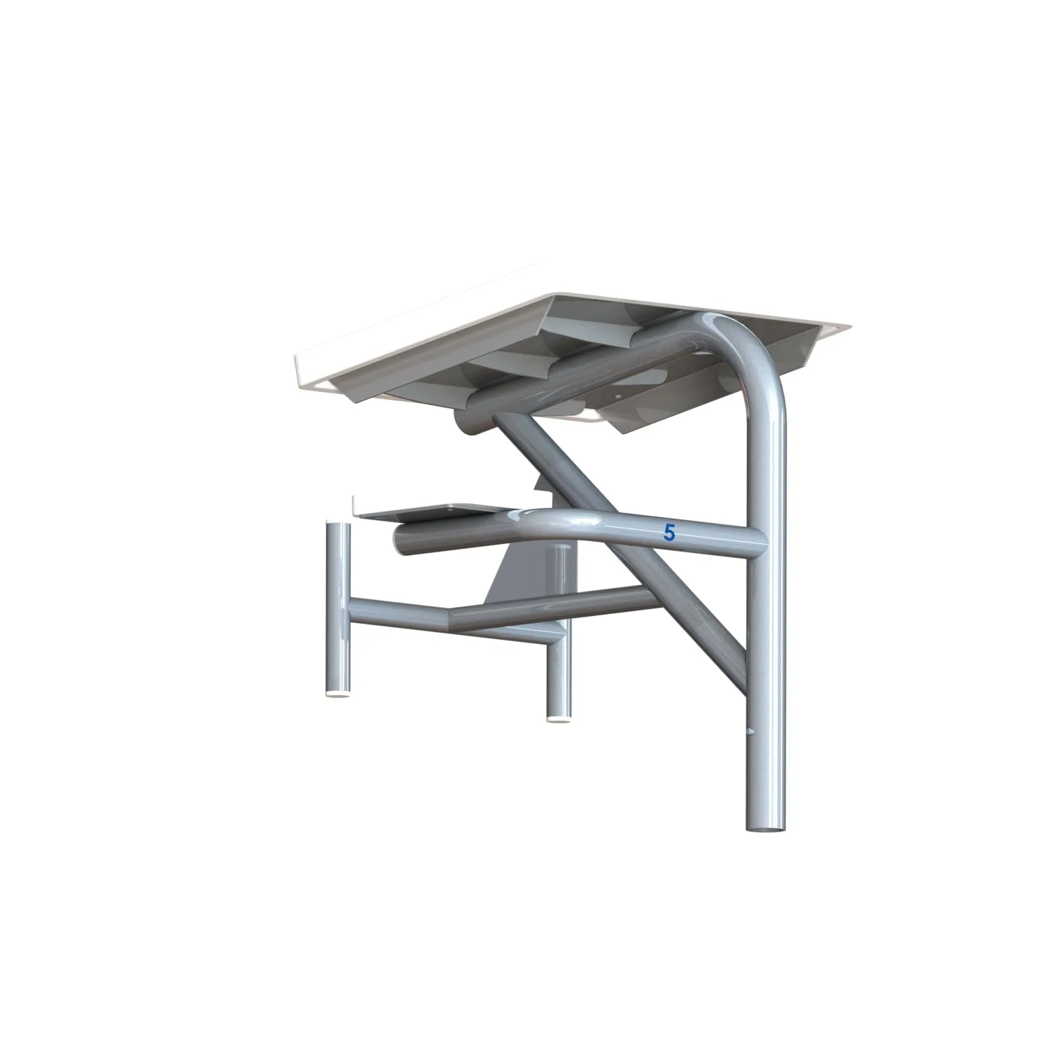 Spectrum Aquatics-Grizzly Side/Rear Step Starting Platform, Single Post
