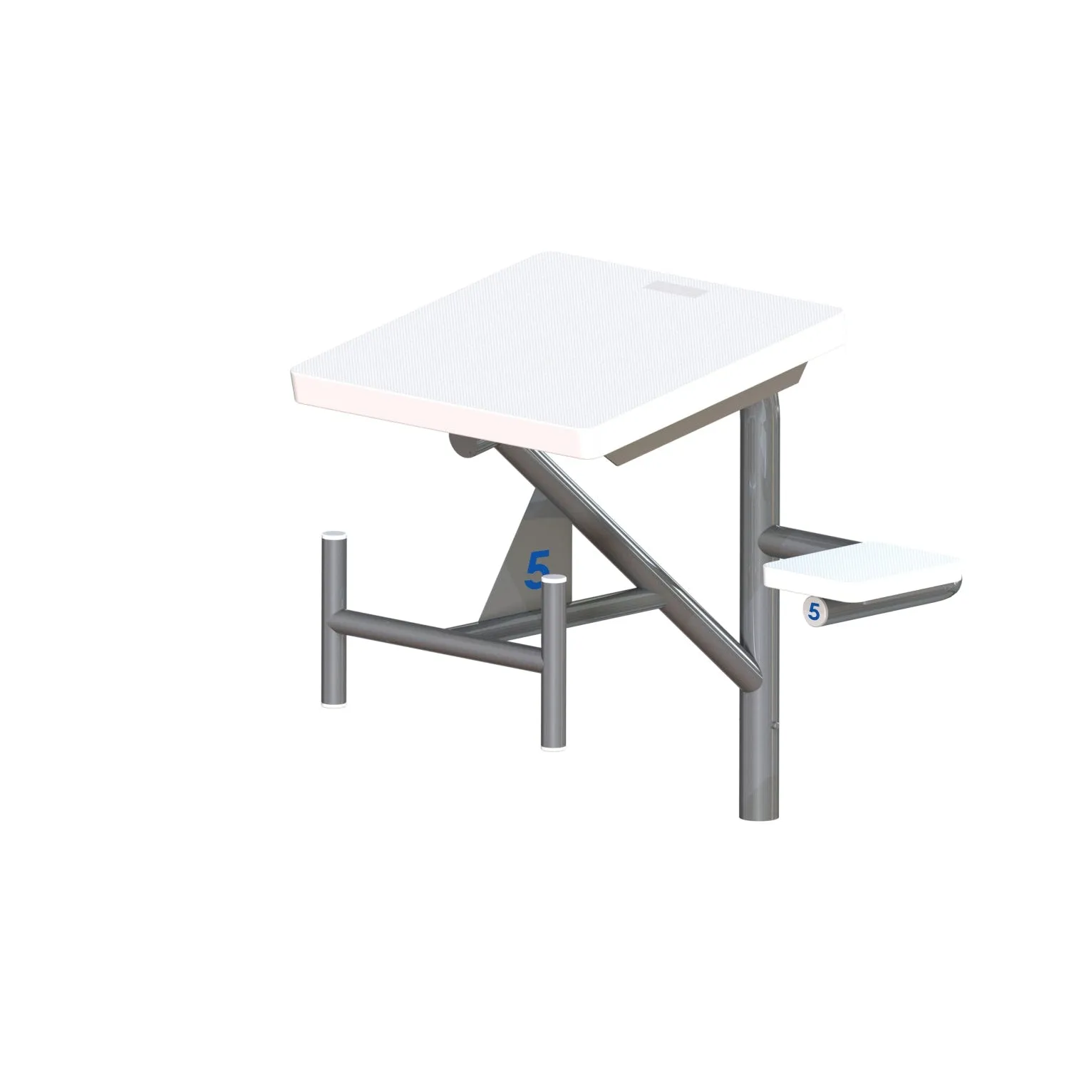 Spectrum Aquatics-Grizzly Side/Rear Step Starting Platform, Single Post