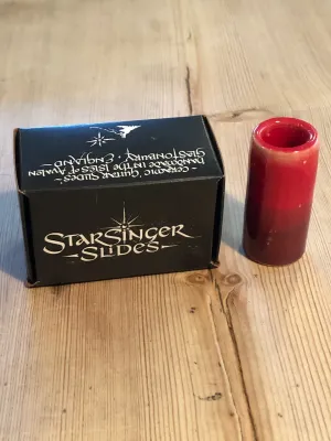 Star Singer (Medium) Sunset Red Ceramic Guitar Slide