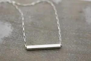 Sterling silver paperclip chain necklace