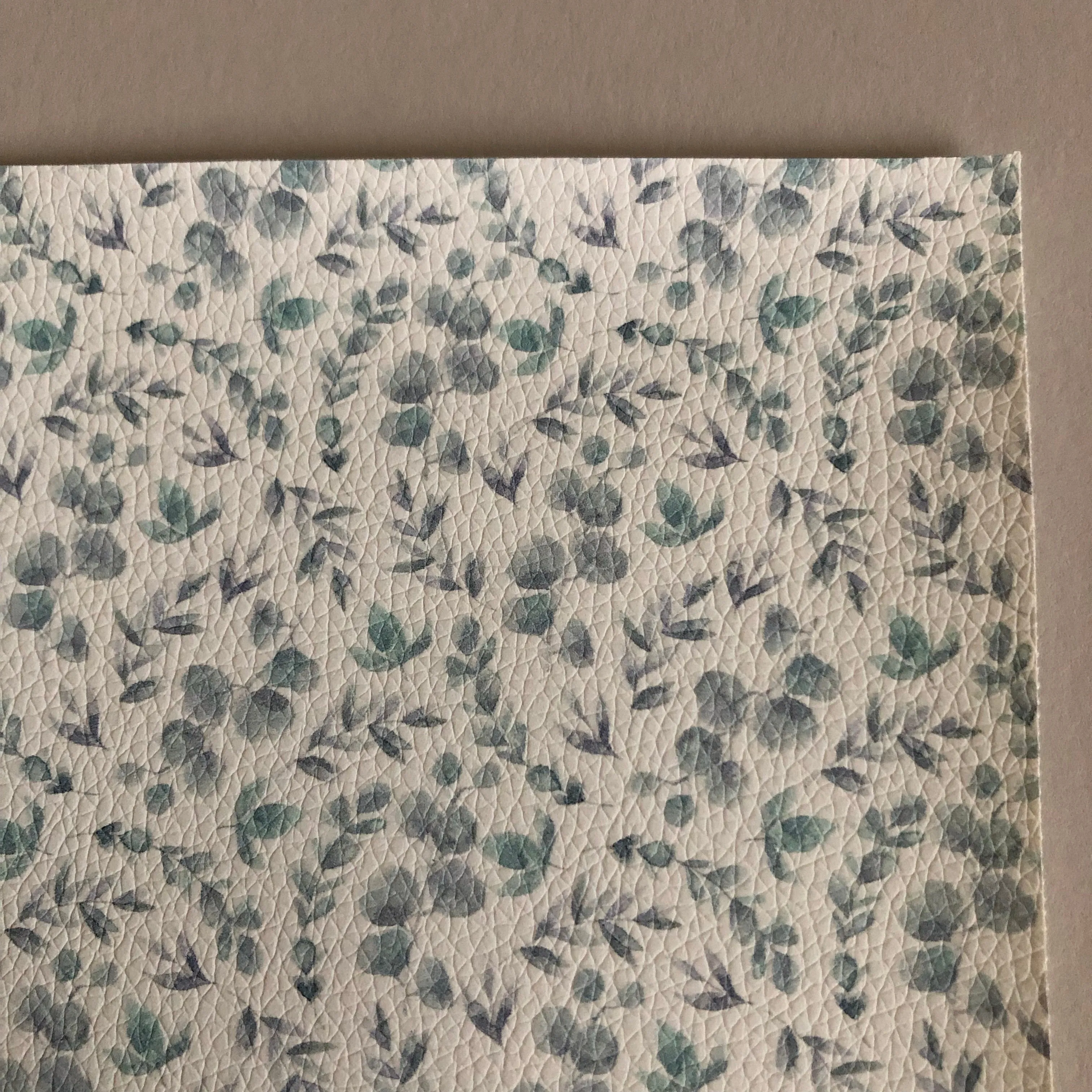 Summer Eucalyptus faux leather