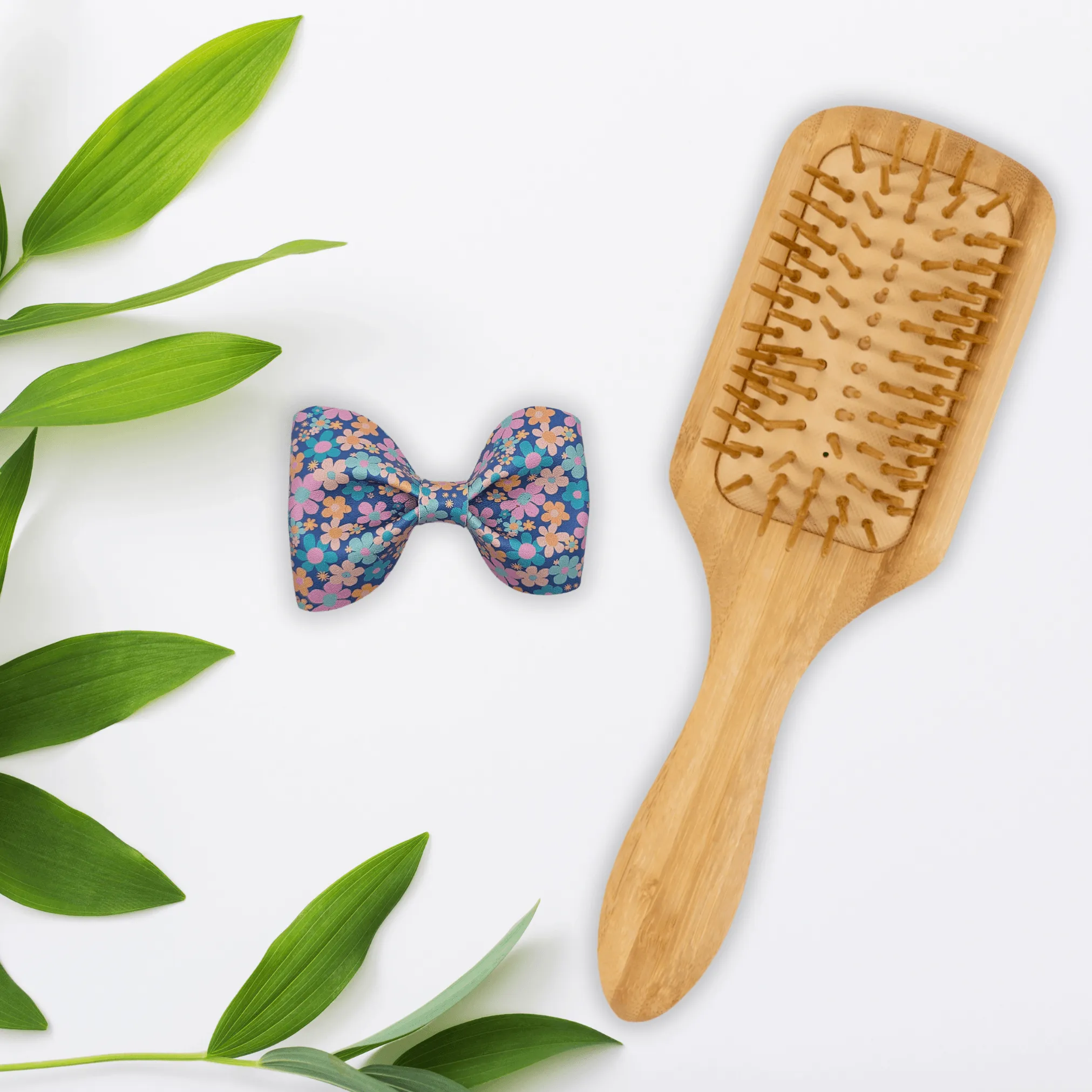 Summer Flowers Pinch Hair Bow