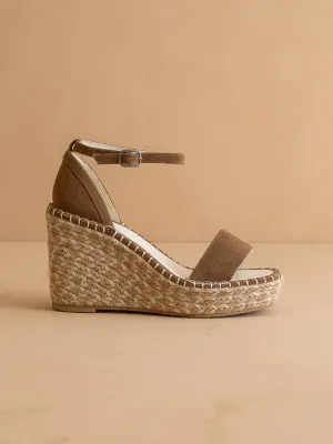 The Madrid | Brown Wedge Heel