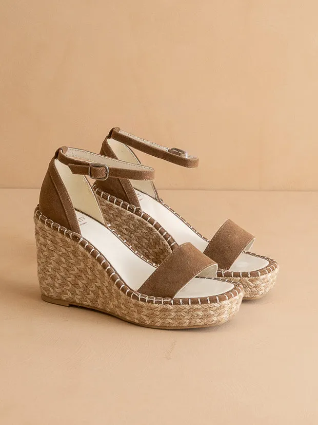 The Madrid | Brown Wedge Heel