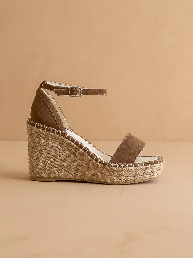The Madrid | Brown Wedge Heel