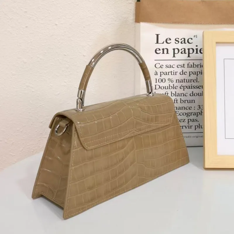 Tichka Crocodile Pattern Satchel