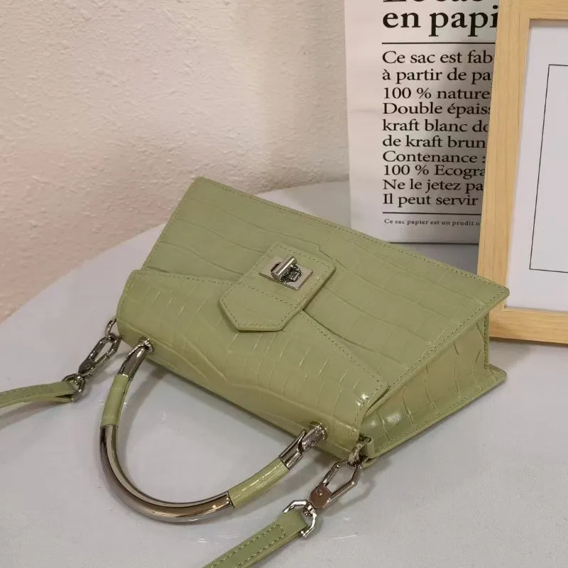 Tichka Crocodile Pattern Satchel