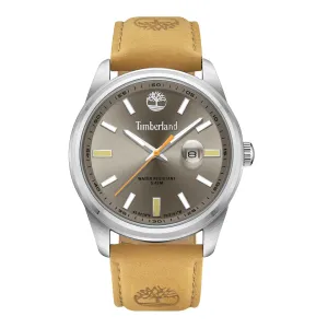 Timberland Orford Stainless Steel & Leather Strap Men's watch