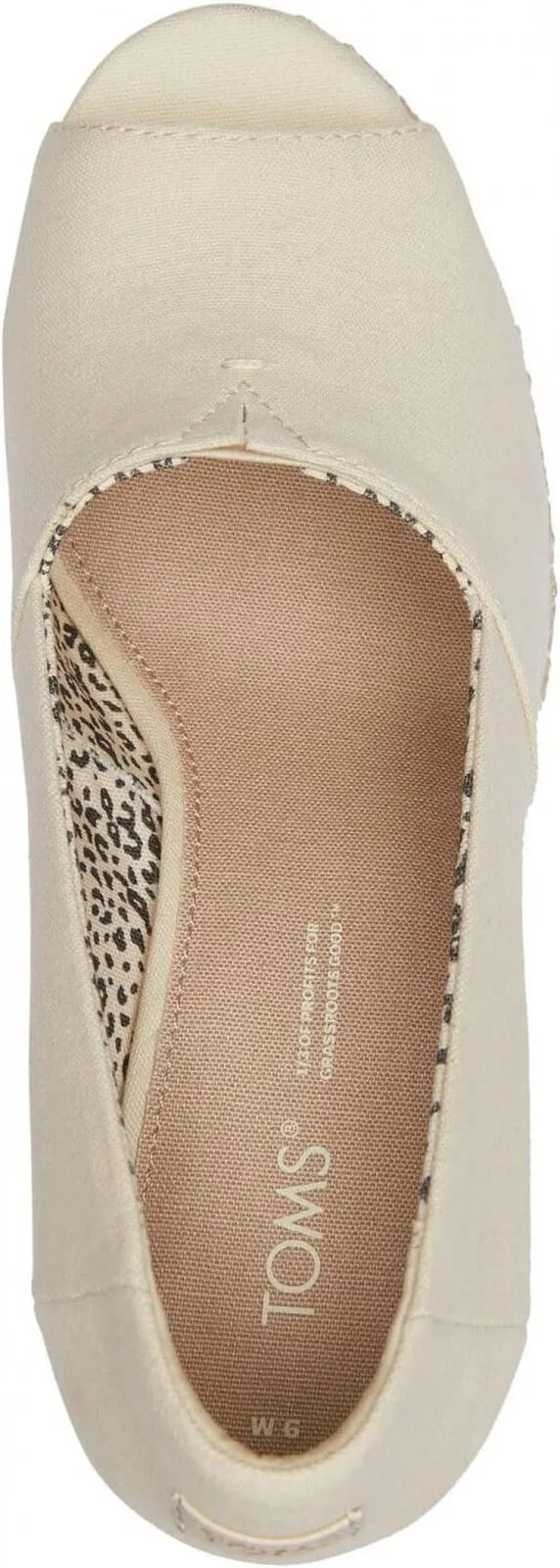 Toms Womens Michelle Espadrille Wedge Sandal 10017900 Natural Brown 6M