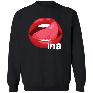 Tongue Ina Unisex Crewneck Pullover Sweatshirt