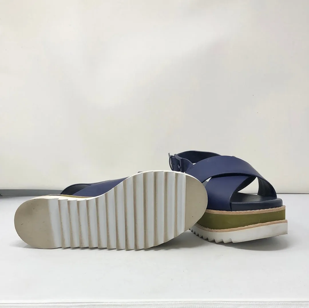 Tory Burch Gloriette Platform Sandal Matte Rubberized Leather