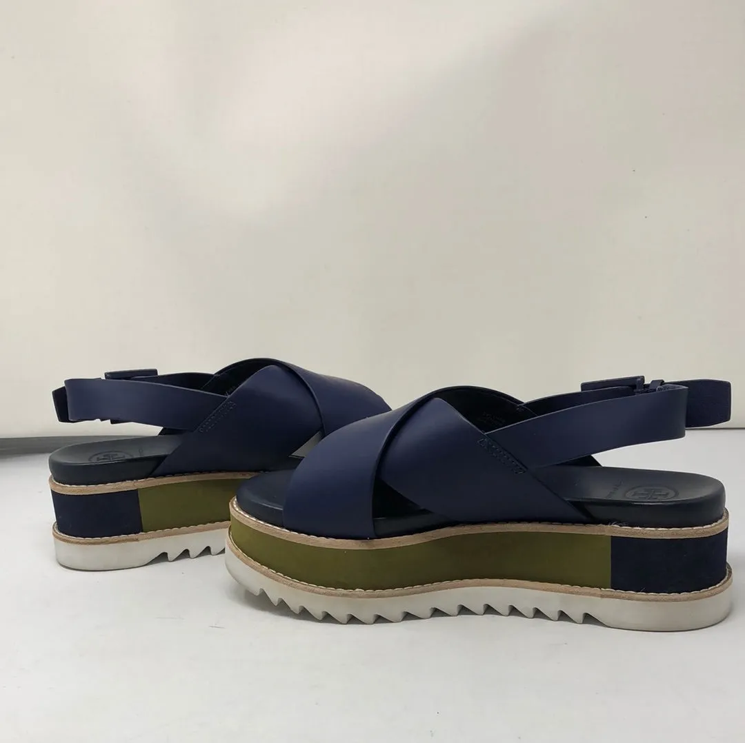 Tory Burch Gloriette Platform Sandal Matte Rubberized Leather