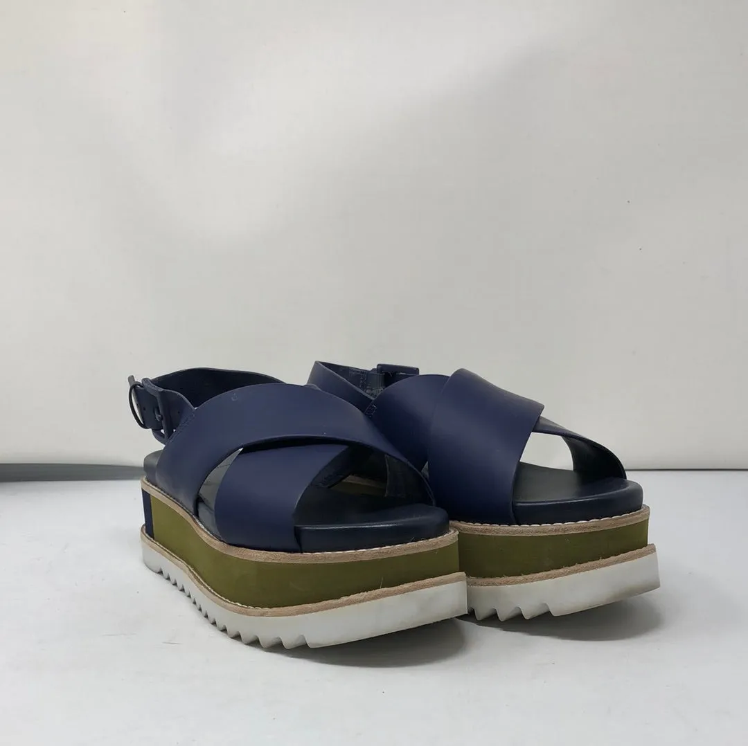 Tory Burch Gloriette Platform Sandal Matte Rubberized Leather