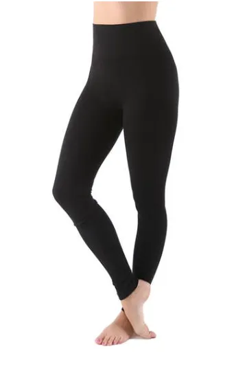Tummy Tuck Solid Leggings - Gray
