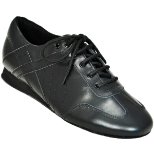 Ultimate Hybrid Dance Shoe (Unisex) - Black Leather