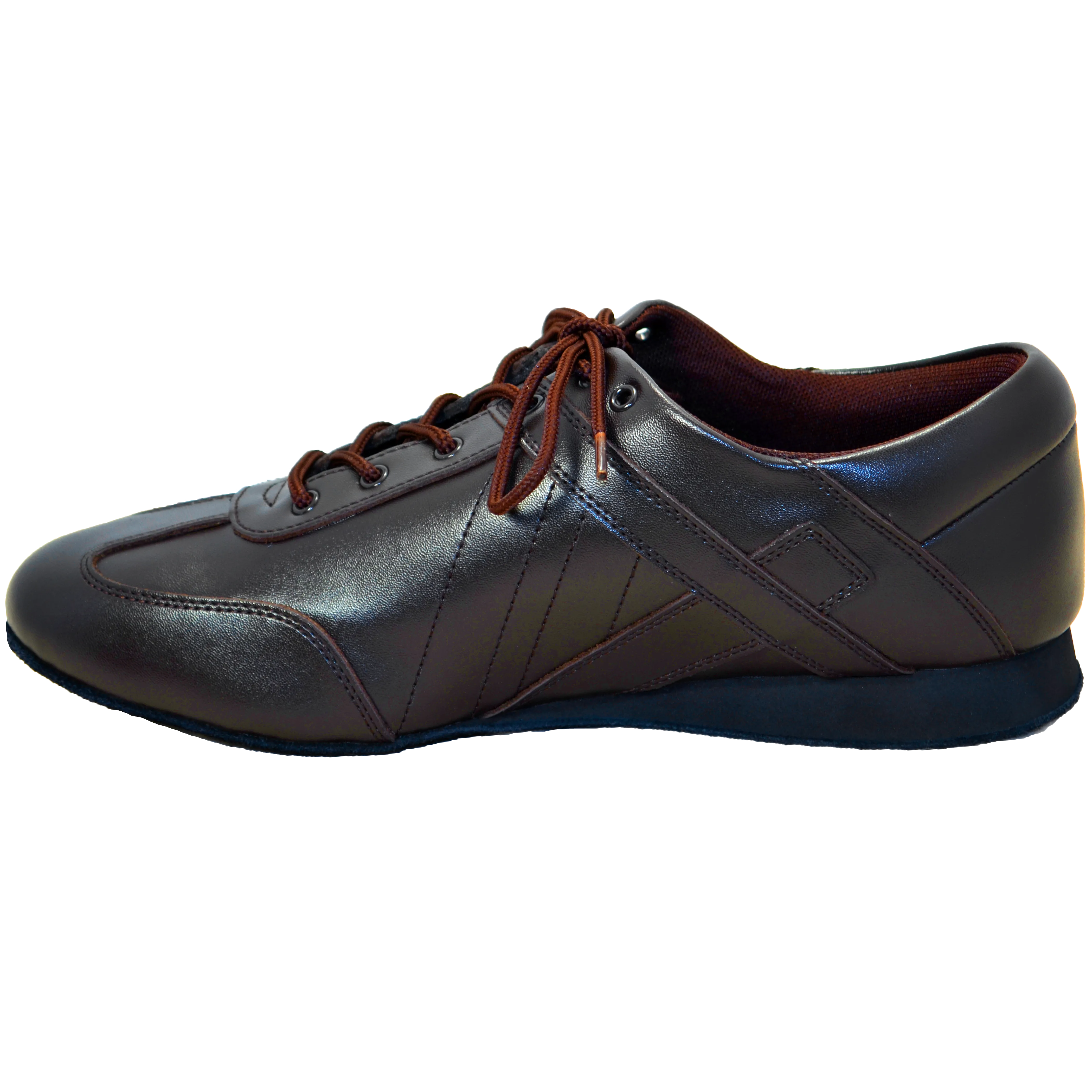 Ultimate Hybrid Dance Shoe (Unisex) - Dark Brown Leather