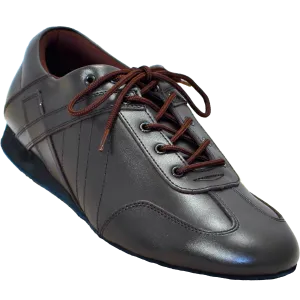 Ultimate Hybrid Dance Shoe (Unisex) - Dark Brown Leather