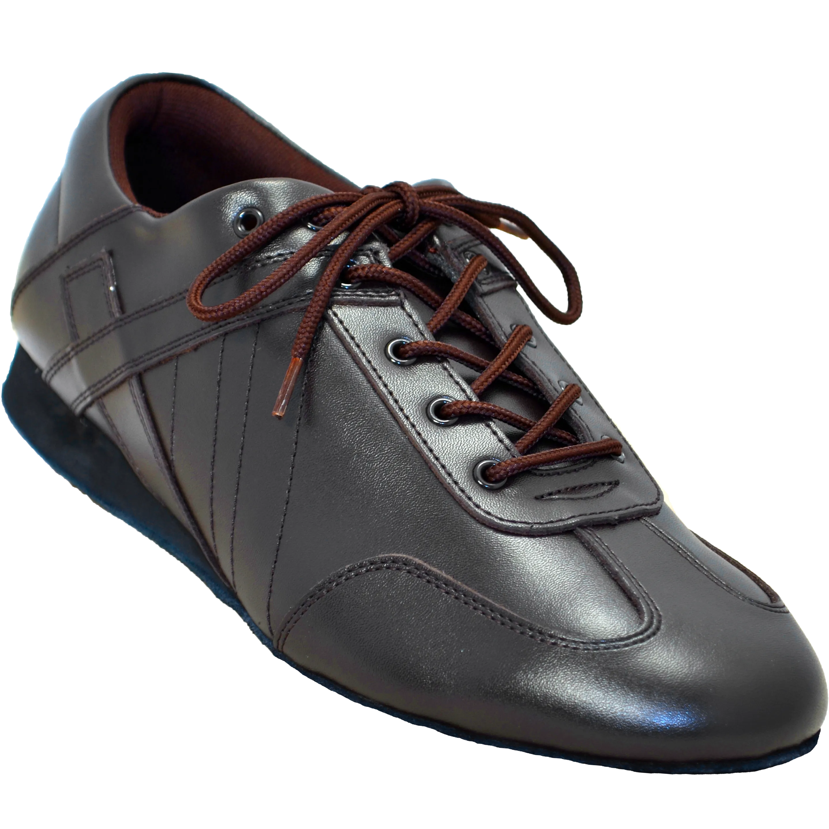 Ultimate Hybrid Dance Shoe (Unisex) - Dark Brown Leather