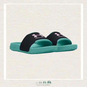 Under Armour Girls' Ignite Select Slides Radial Turquoise