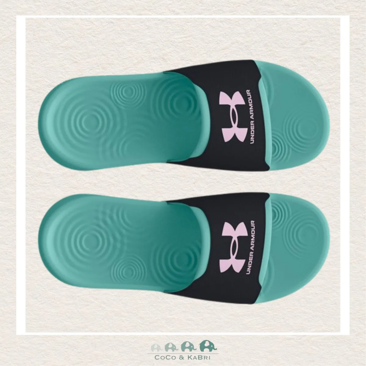 Under Armour Girls' Ignite Select Slides Radial Turquoise