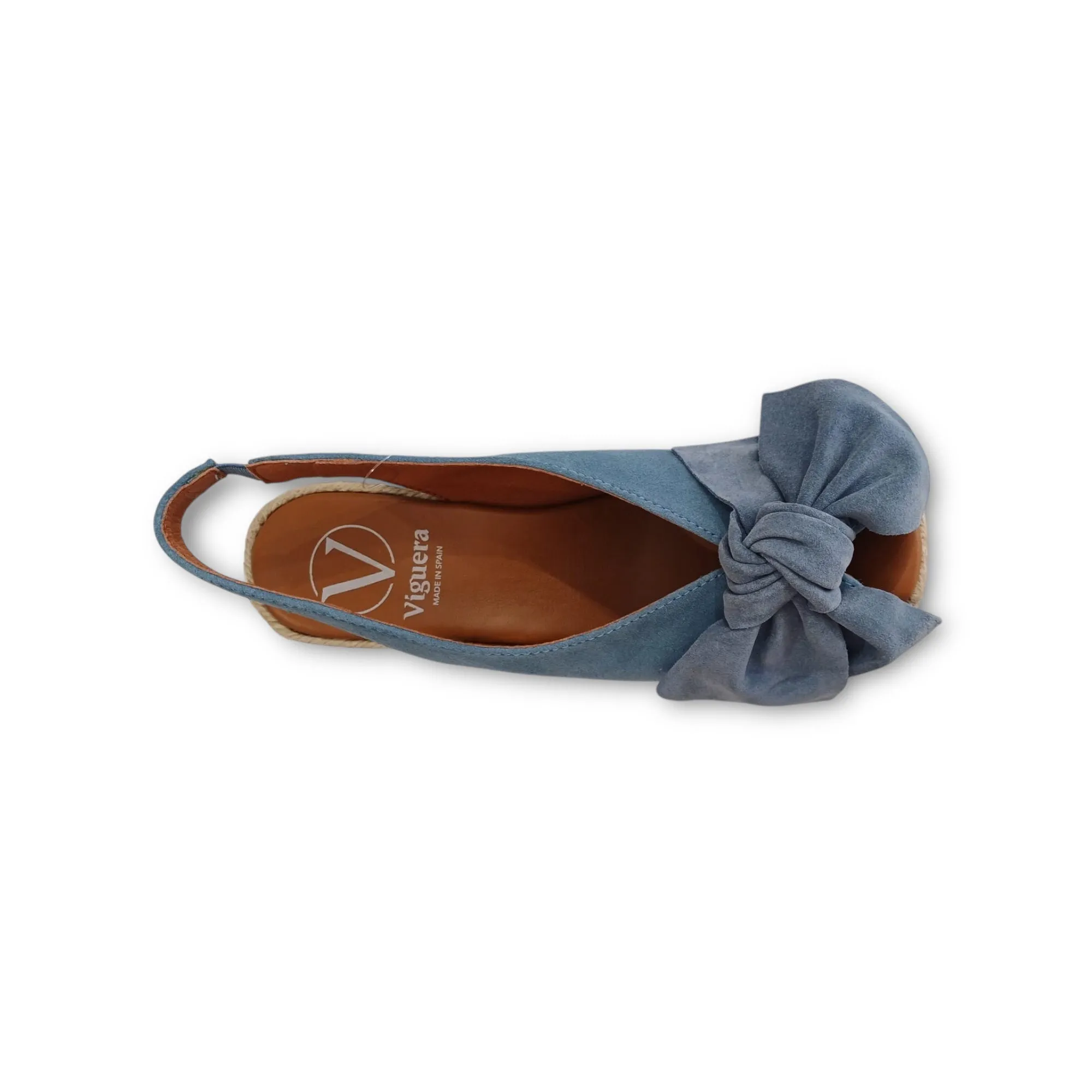 Viguera High Peep Toe Suede Espadrille Wedge Sandals