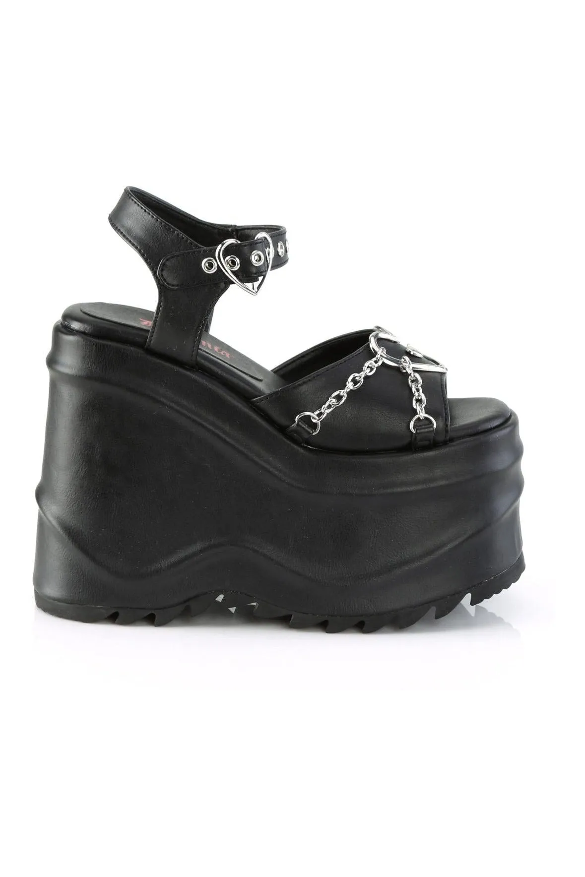 WAVE-09 Ankle Boot | Black Faux Leather