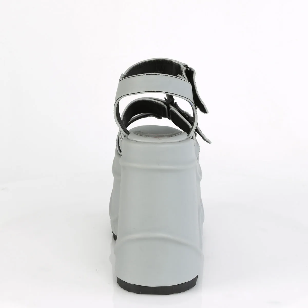 WAVE-13  Grey Reflective Vegan Leather