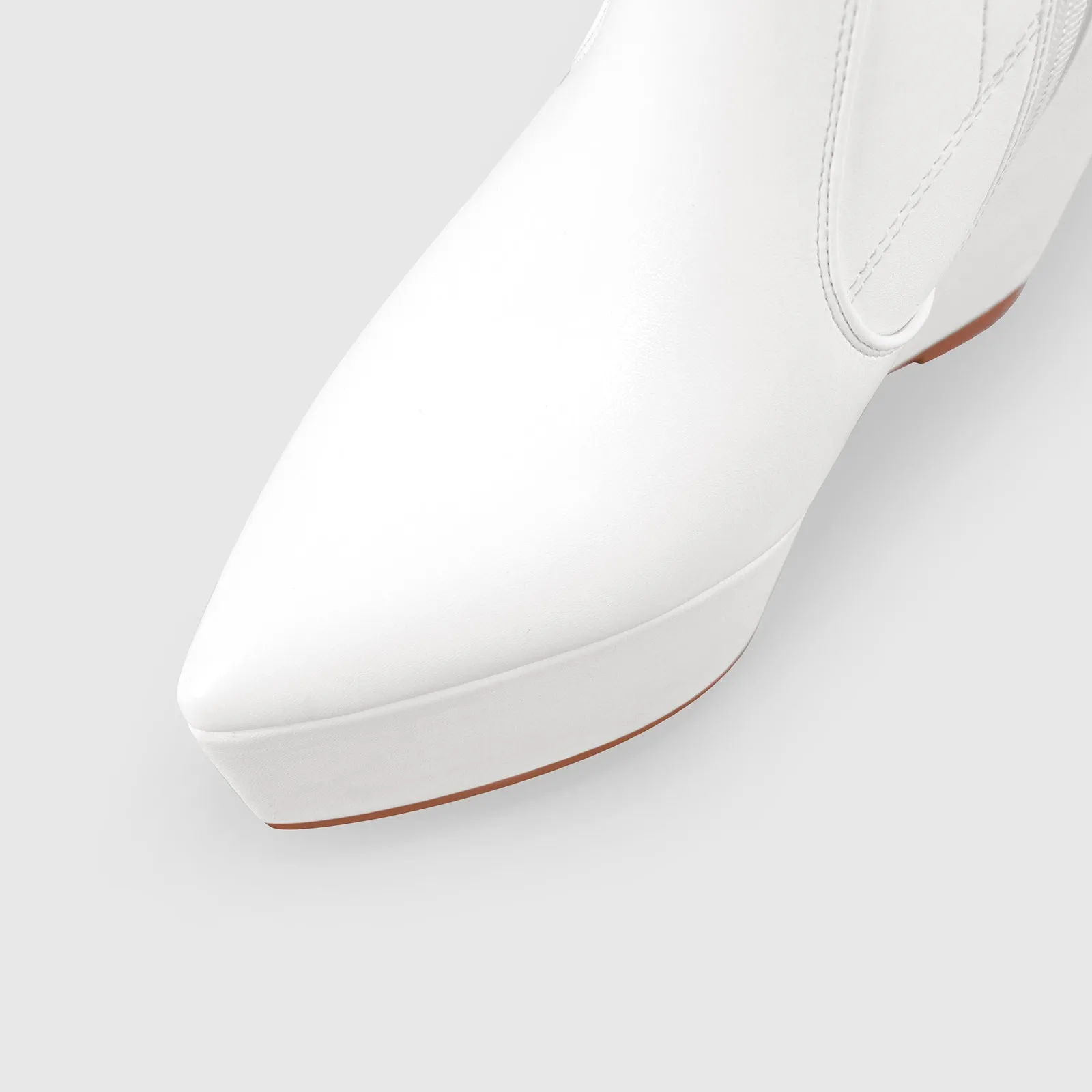 Wedge High Heel Platform Zip up Ankle Boots