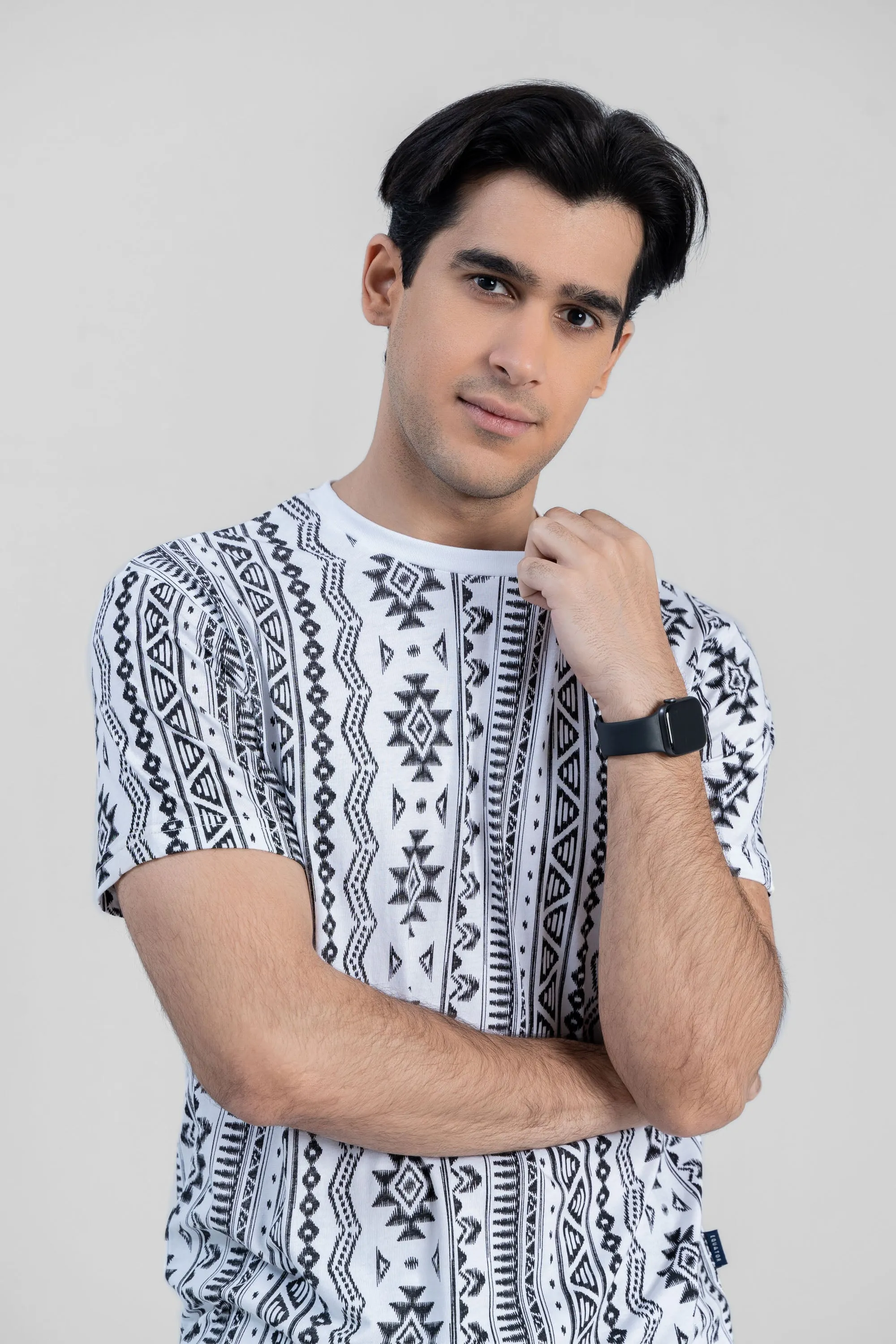 White Roatry Printed T-Shirt