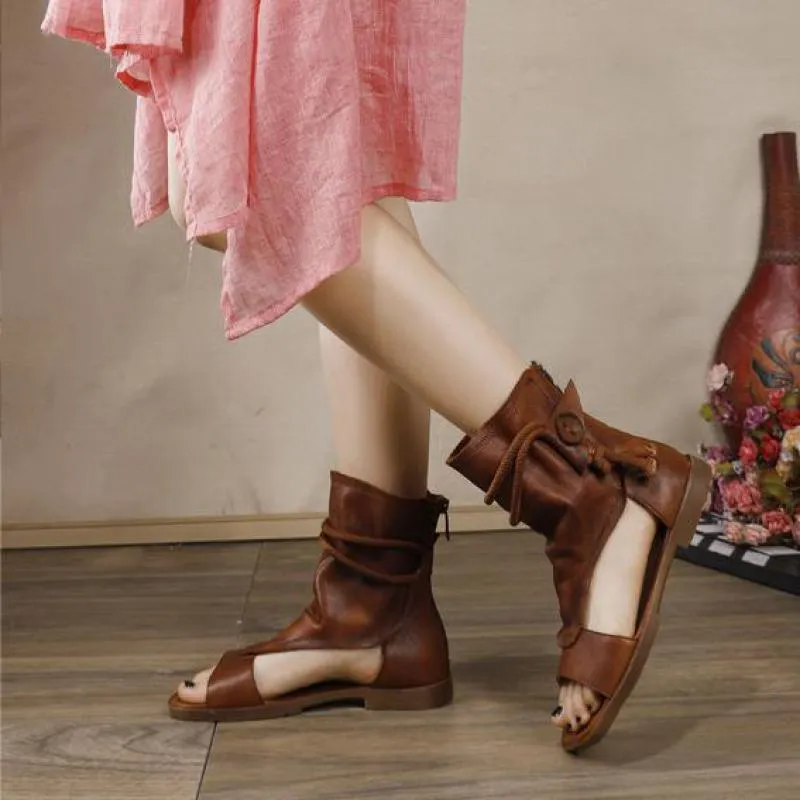 Women Genuine Leather Handmade Sandals