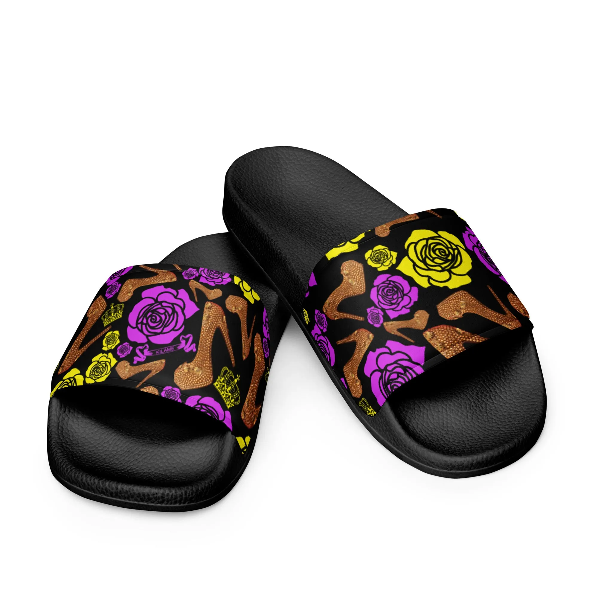 Women's slides 'Purple Gold'