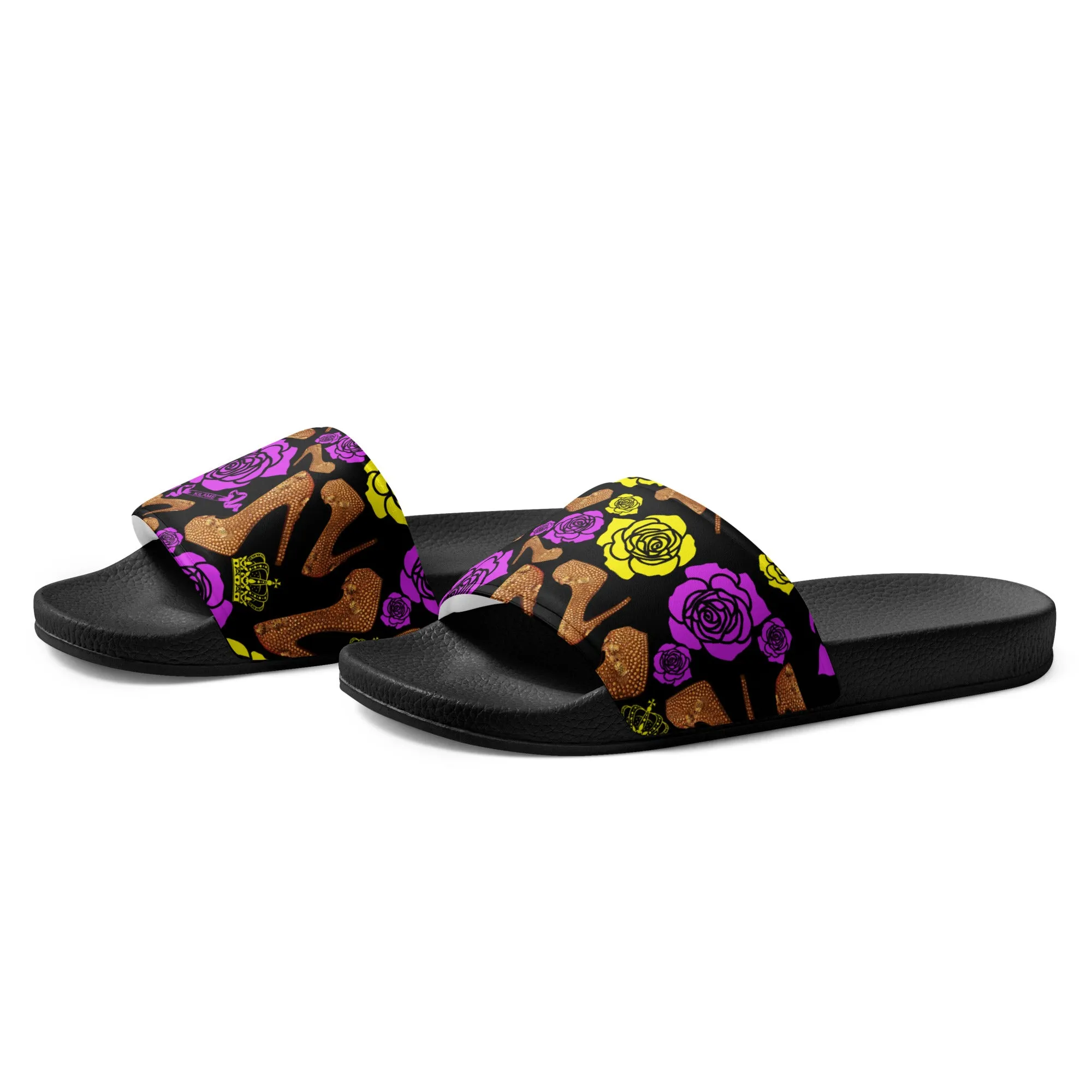 Women's slides 'Purple Gold'
