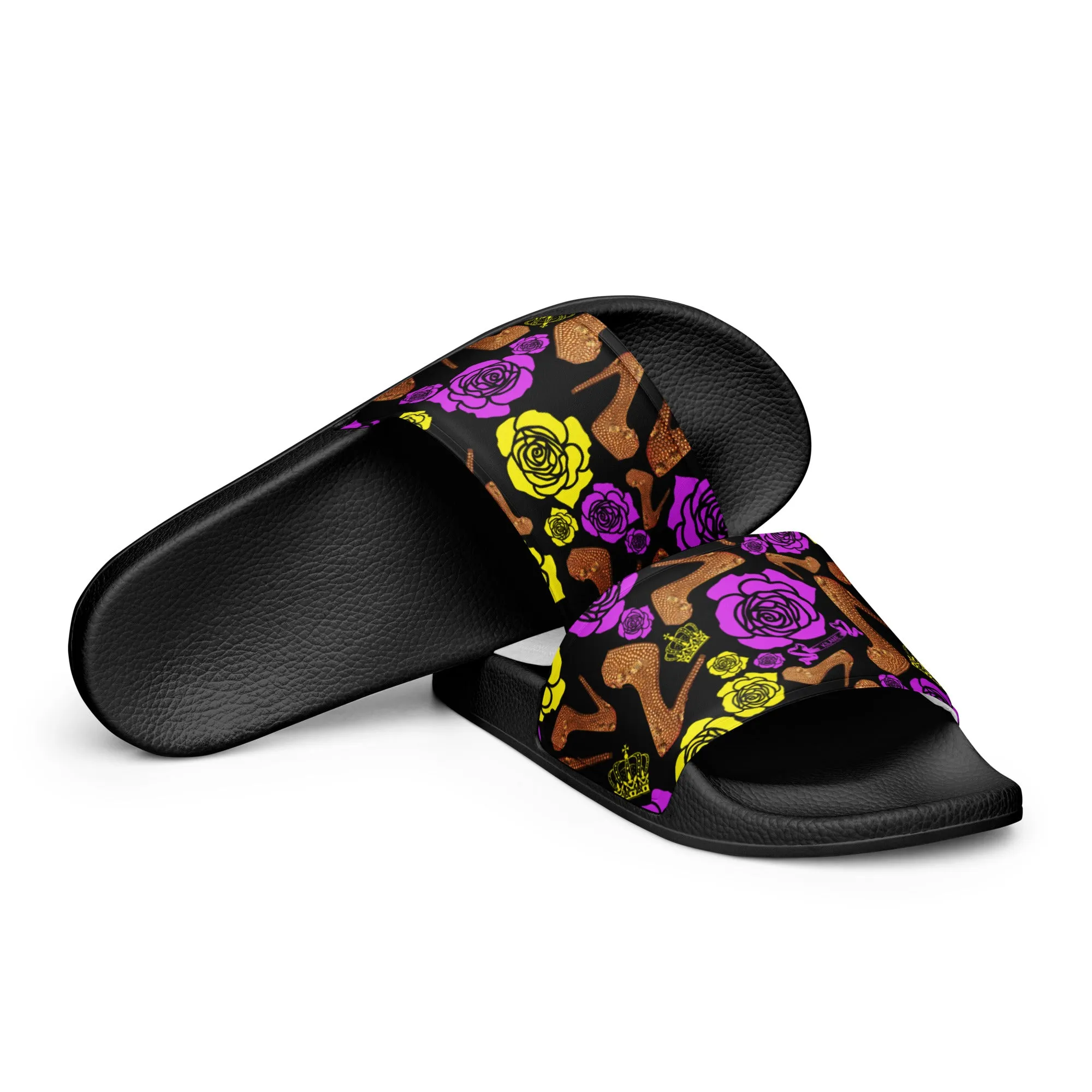 Women's slides 'Purple Gold'